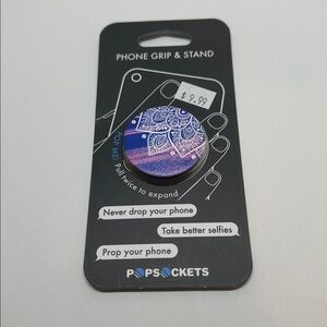 Purple Mandala PopSocket Phone Grip
